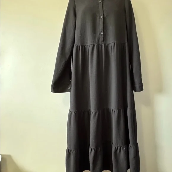 Max Studio Black Long Sleeve Dress - Picture 1 of 5